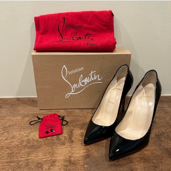 Christian Louboutin patent pigalle follies 100mm - Picture 2 of 10